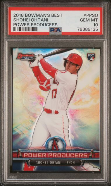 Baseball Bowman Shohei Ohtani 2018 Bowman'S Best Power Producers Rc #Ppso PSA 10