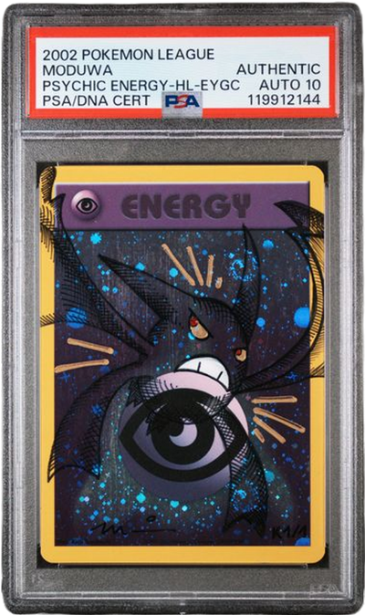 Pokémon PSA Auto 10 Moduwa Crobat Psychic Energy-Holo