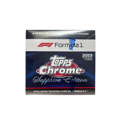 Racing Topps 2023 Topps Chrome Formula 1 Racing Sapphire Edition Box