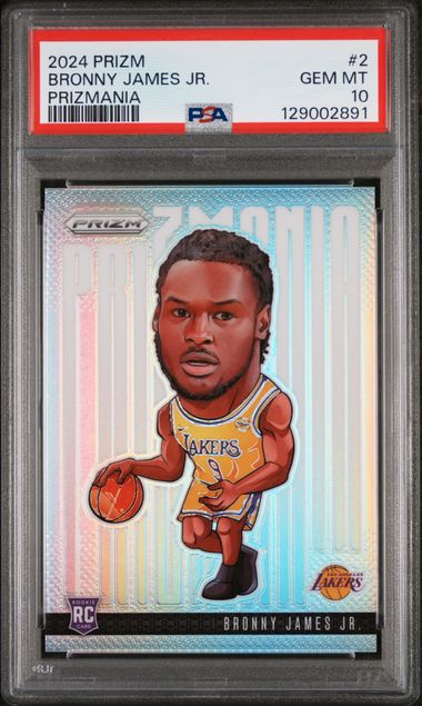 Basketball Bronny James Jr. 2024 Prizm Prizmania SSP Rc PSA 10