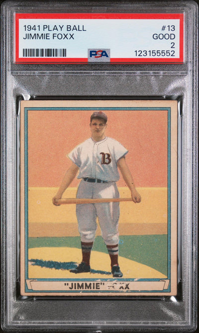 Pokémon Panini 1941 Play Ball Jimmie Foxx #13 PSA 2