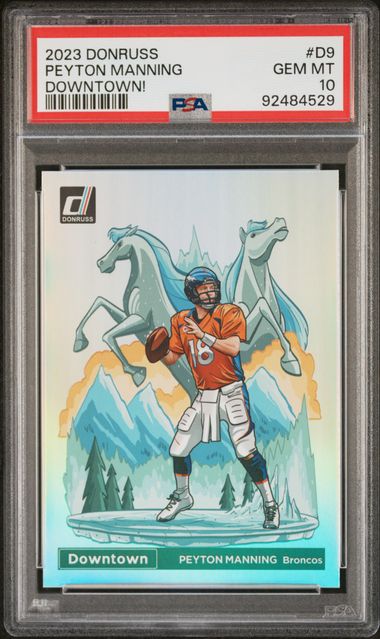 Sports Panini Peyton Manning 2023 Panini Donruss Downtown! PSA 10!