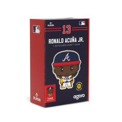 Baseball 2025 Niue Major League Baseball Players Chibi Ronald Acuna .Jr 1 Oz Silver Coin