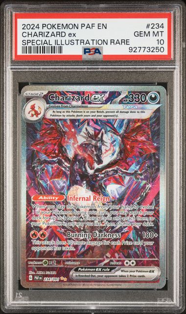 Pokémon Charizard EX PokéMon Paldean Fates Special Illustration Rare #234/091 PSA 10