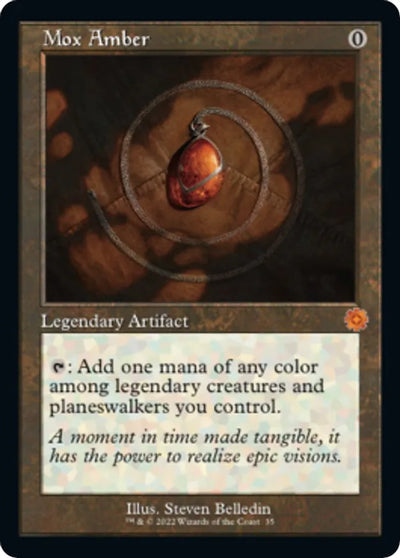 Magic The Gathering Mox Amber - The Brothers' War: Retro Frame Artifacts (Brr)