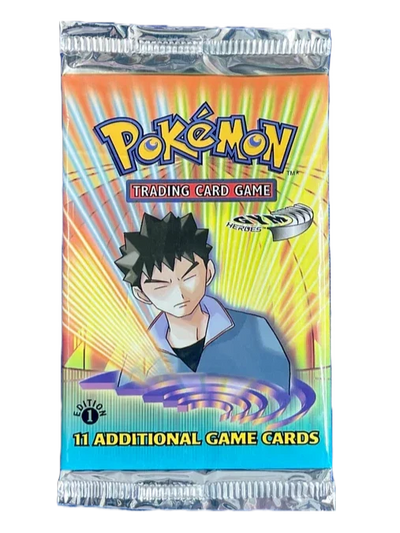 Pokémon Gym Heroes 1st Edition Booster Pack