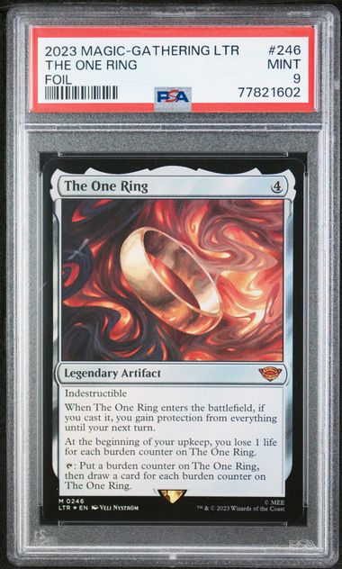 Magic The Gathering The One Ring Magic The Gathering Lord Of The Rings Foil PSA 9