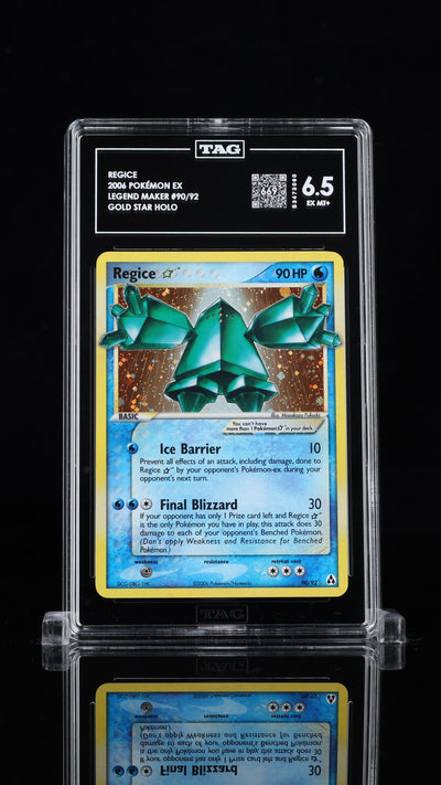 Pokémon Regice PokéMon EX Legend Maker Gold Star #90/92 Tag 6.5