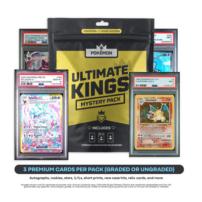 Pokémon Panini Ultimate Kings - Pokemon Mystery Pack (3) Premium Cards Value $250-$2500+