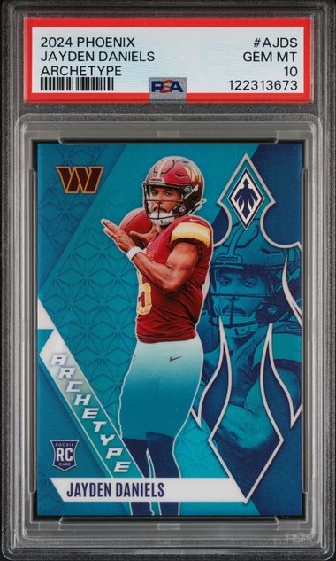 Sports Jayden Daniels 2024 Phoenix Archetype SP PSA 10 Rc