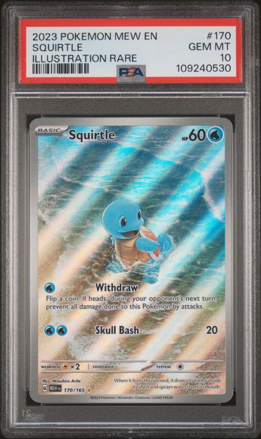 Pokémon Squirtle PokéMon 151 Illustration Rare #170/165 PSA 10