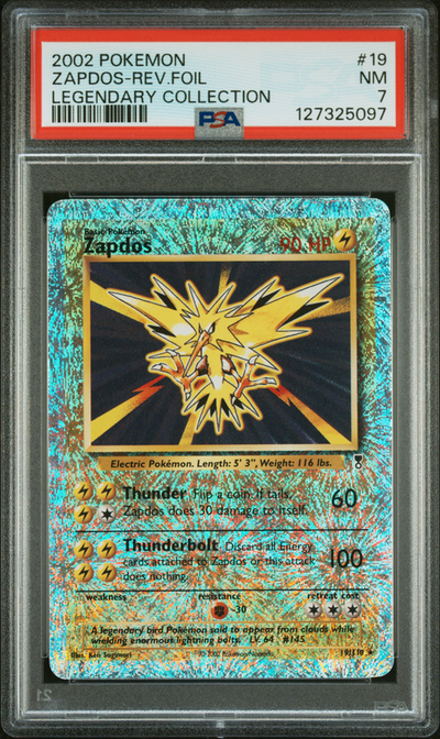 Pokémon PSA 7 Zapdos-Rev.Foil Legendary Collection