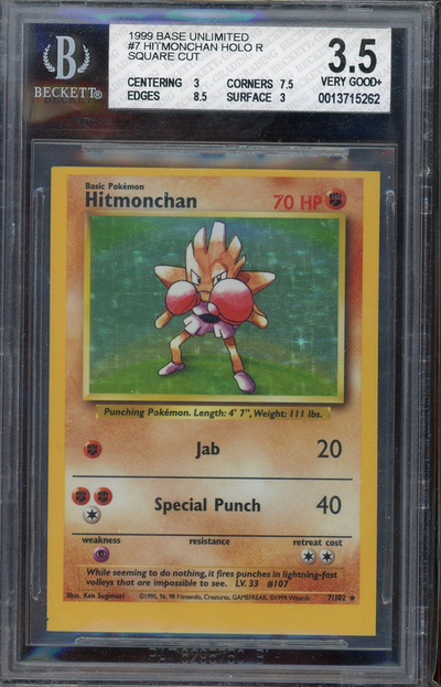 Sports BGS 3.5 Hitmonchan Holo R Square Cut
