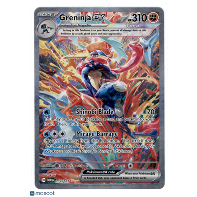 Pokémon 2024 Twilight Masquerade Greninja EX #214/167 Sar