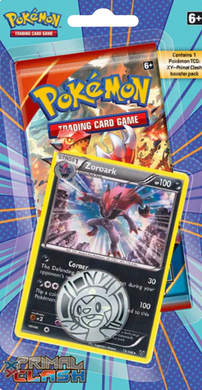 Pokémon XY Primal Clash Checklane Blister W/ Zoroark Promo
