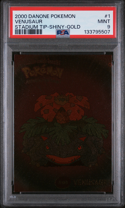 Pokémon PSA 9 Venusaur Stadium Tip-Shiny-Gold