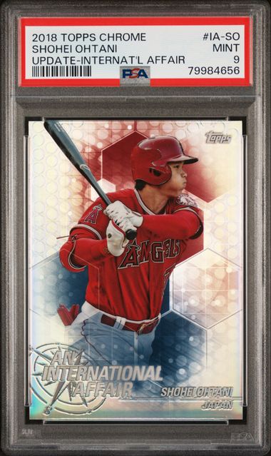 Baseball Topps Shohei Ohtani 2018 Topps Chrome Update International Affair #Ia-So PSA 9
