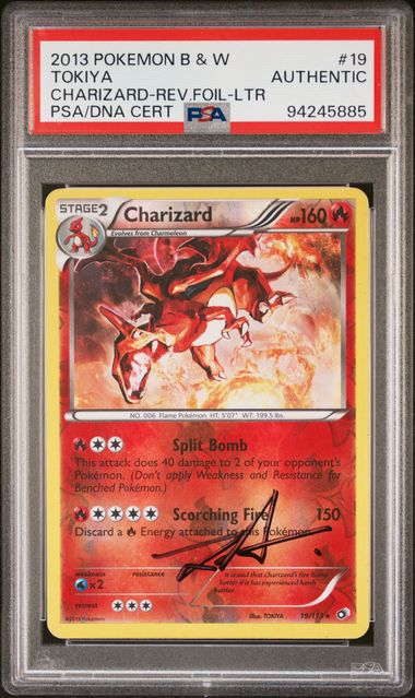 Pokémon PSA Charizard-Rev.Foil Black & White Legendary Treasures