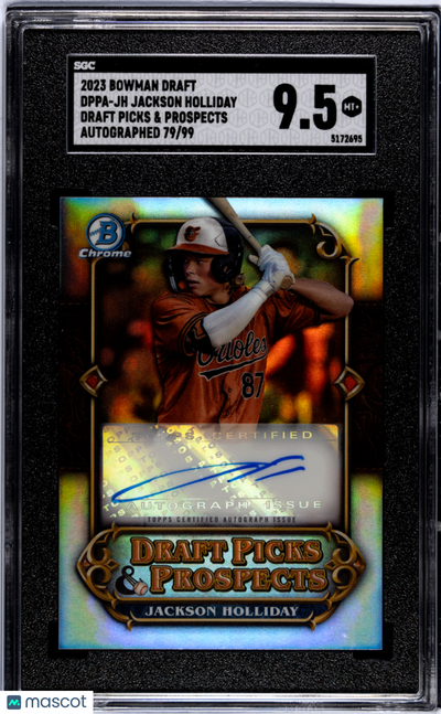 Baseball Bowman 2023 Bowman Draft Jackson Holliday #Dppa-Jh DP&P Autograph SGC 9.5