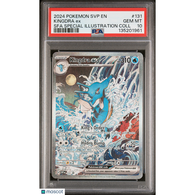 Pokémon 2024 Pokemon Svp En-SV Black Star Promo Kingdra EX #131 Sfa Special Illustration Coll PSA 10
