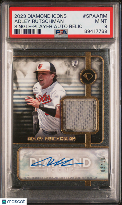 Sports Topps 2023 Topps Diamond Icons Single-Auto Relics Adley Rutschman #Spaarm /10 PSA