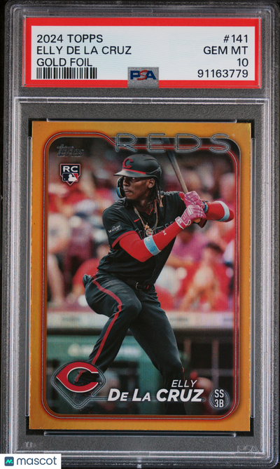 Sports Topps 2024 Topps Elly De La Cruz #141 Gold Foil PSA 10