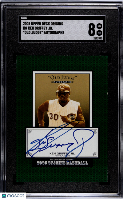Sports Upper Deck 2005 Upper Deck Origins Ken Griffey Jr. #Kg "Old Judge" Autos. SGC 8
