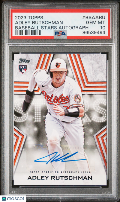 Baseball Topps 2023 Topps Baseball Stars Autographs Adley Rutschman #Bsaaru PSA 10