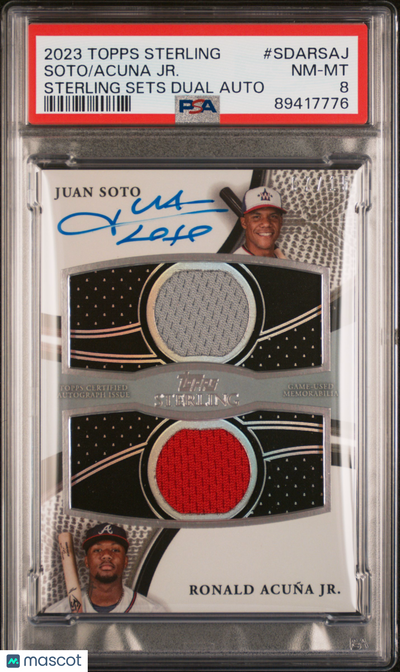 Sports Topps 2023 Topps Sterling Sterling Sets Dual Auto Acuna Jr. Soto #Sdarsaj PSA Error