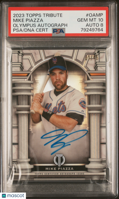 Sports Topps 2023 Topps Tribute Olympus Autograph Mike Piazza #Oamp 01/45 PSA 10 Auto 8