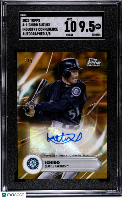 Sports Topps 2023 Topps Industry Conference Ichiro Suzuki #A-I Autograph 5 SGC 9.5 Auto 10