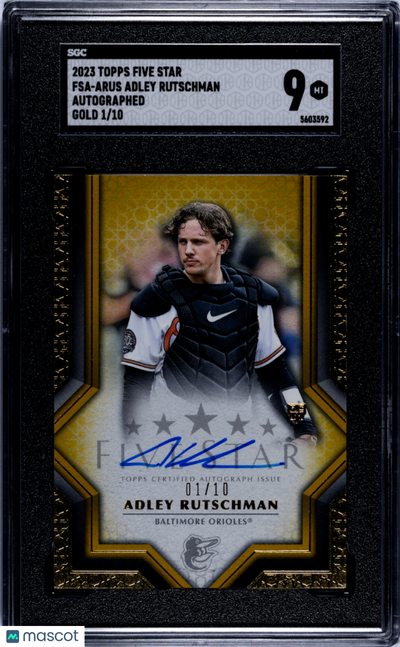 Sports Topps 2023 Topps Five Star Adley Rutschman #Fsa-Arus Autograph Gold SGC 9