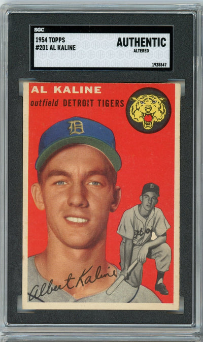 Baseball Topps Al Kaline 1954 Topps SGC Authentic