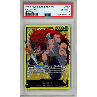One Piece TCG One Piece Graded: Kalgara Eb02 Special Leader (2025) PSA 10