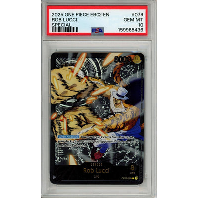 One Piece TCG One Piece Graded: Rob Lucci Eb02 Special Leader (2025) PSA 10