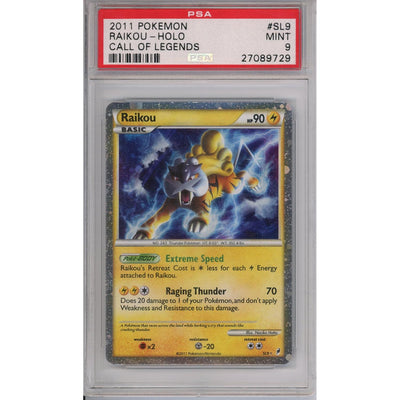Pokémon Pokemon Graded: Raikou Holo PSA 9