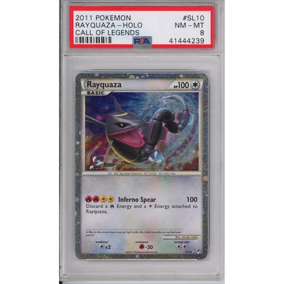 Pokémon Rayquaza Call Of Legends Holo Sl10 PSA 8
