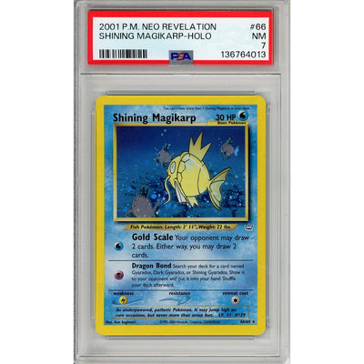 Pokémon Pokemon Graded: Shining Magikarp 66/64 Neo Revelation (2001) Holo PSA 7