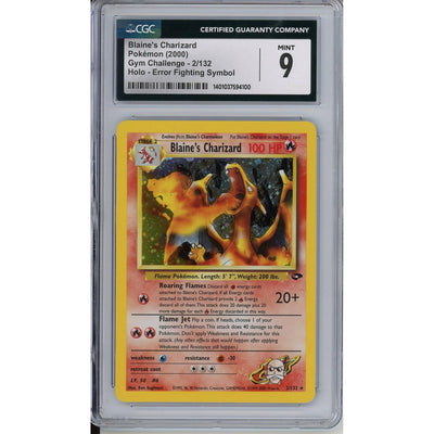 Pokémon Pokemon Graded: Blaine'S Charizard CGC 9