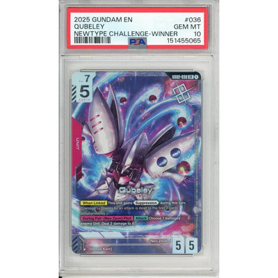 Sports Gundam Graded: Quebeley #36 Newtype Challenge Winner (2025) PSA 10