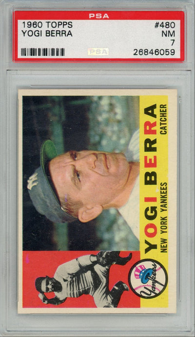 Baseball Topps Yogi Berra 1960 Topps #480 PSA 7