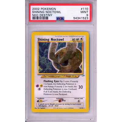 Pokémon Pokemon Graded: Shining Noctowl 110/105 Neo Destiny (2002) Holo PSA 9