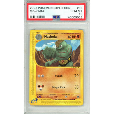 Pokémon Pokemon Graded: Machoke 85/165 Expedition (2002) PSA 10