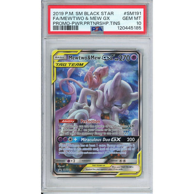 Pokémon Pokemon Graded: Mewtwo & Mew GX PSA 10