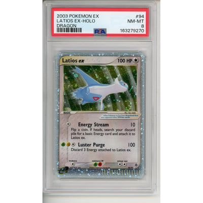 Pokémon Pokemon Graded: Latios EX Holo #94 PSA 8