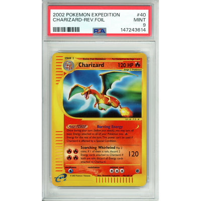 Pokémon Pokemon Graded: Charizard 40/165 Expedition (2002) Reverse Foil PSA 9