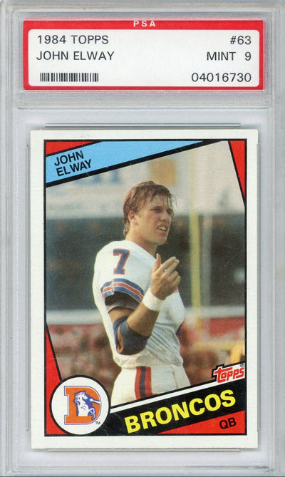Sports Topps John Elway 1984 Topps #63 PSA 9