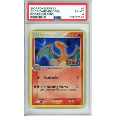 Pokémon Pokemon Graded: Charizard 6/108 Power Keepers (2007) Reverse Foil PSA 6