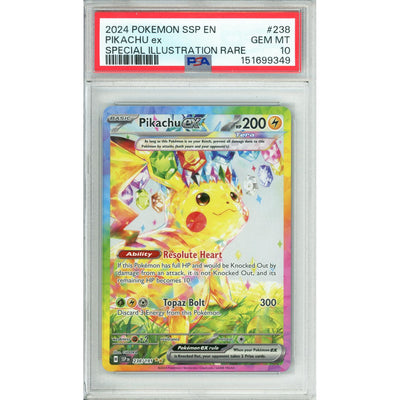 Pokémon Pokemon Graded: Pikachu EX 238/191 Surging Sparks (2024) Holo PSA 10