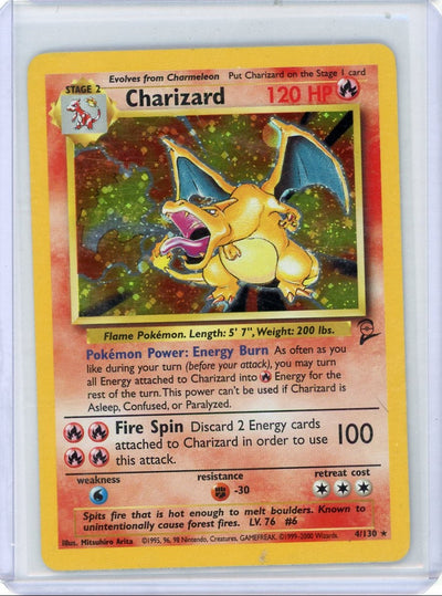 Pokémon Charizard PokéMon Base Set 2 Holo #4/130